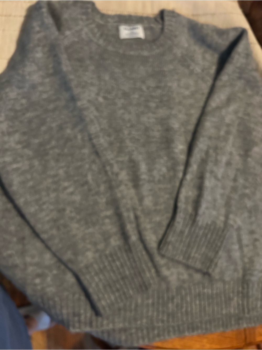Old Navy women’s Gray Crewneck Sweater - Ribbed Trim
